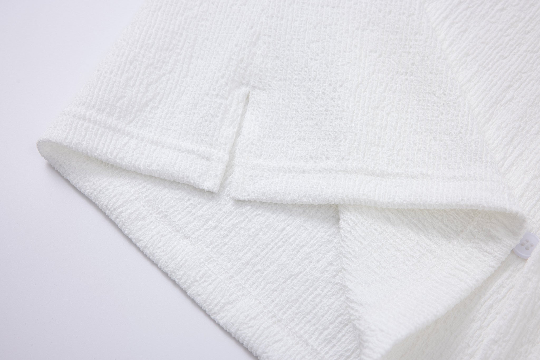 Textured T-shirt-White