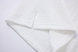Textured T-shirt-White