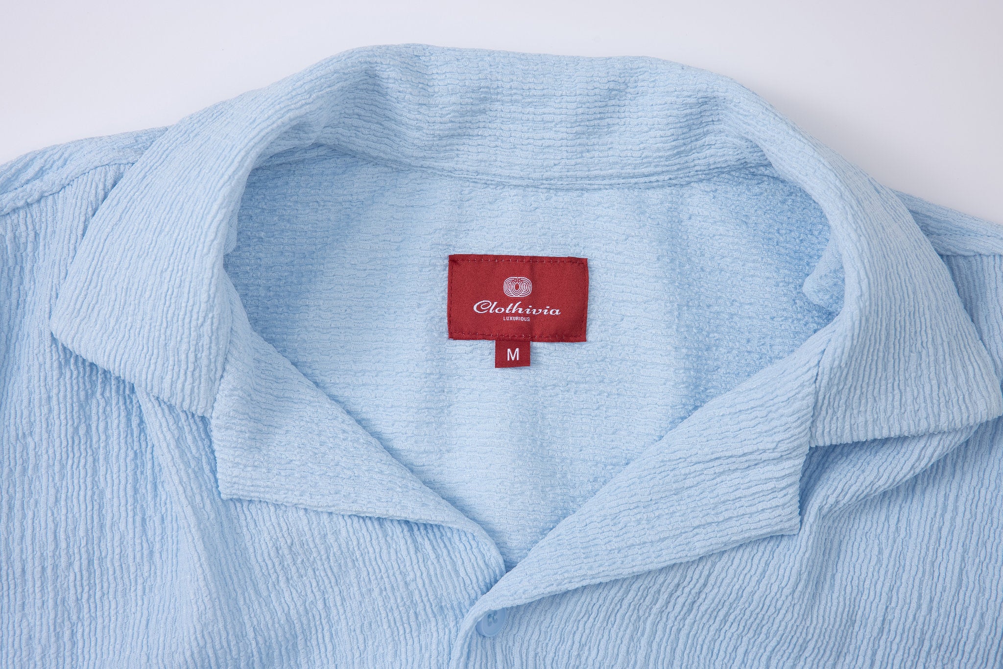 Textured T-shirt-Baby-Blue