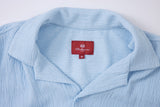 Textured T-shirt-Baby-Blue