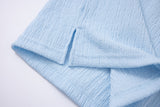 Textured T-shirt-Baby-Blue