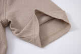 Textured T-shirt-Biege