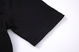 Textured T-shirt-Black