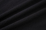 Textured T-shirt-Black
