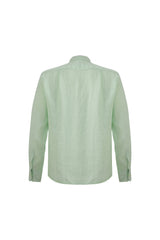 Linen Long Sleeves-Mint-Green