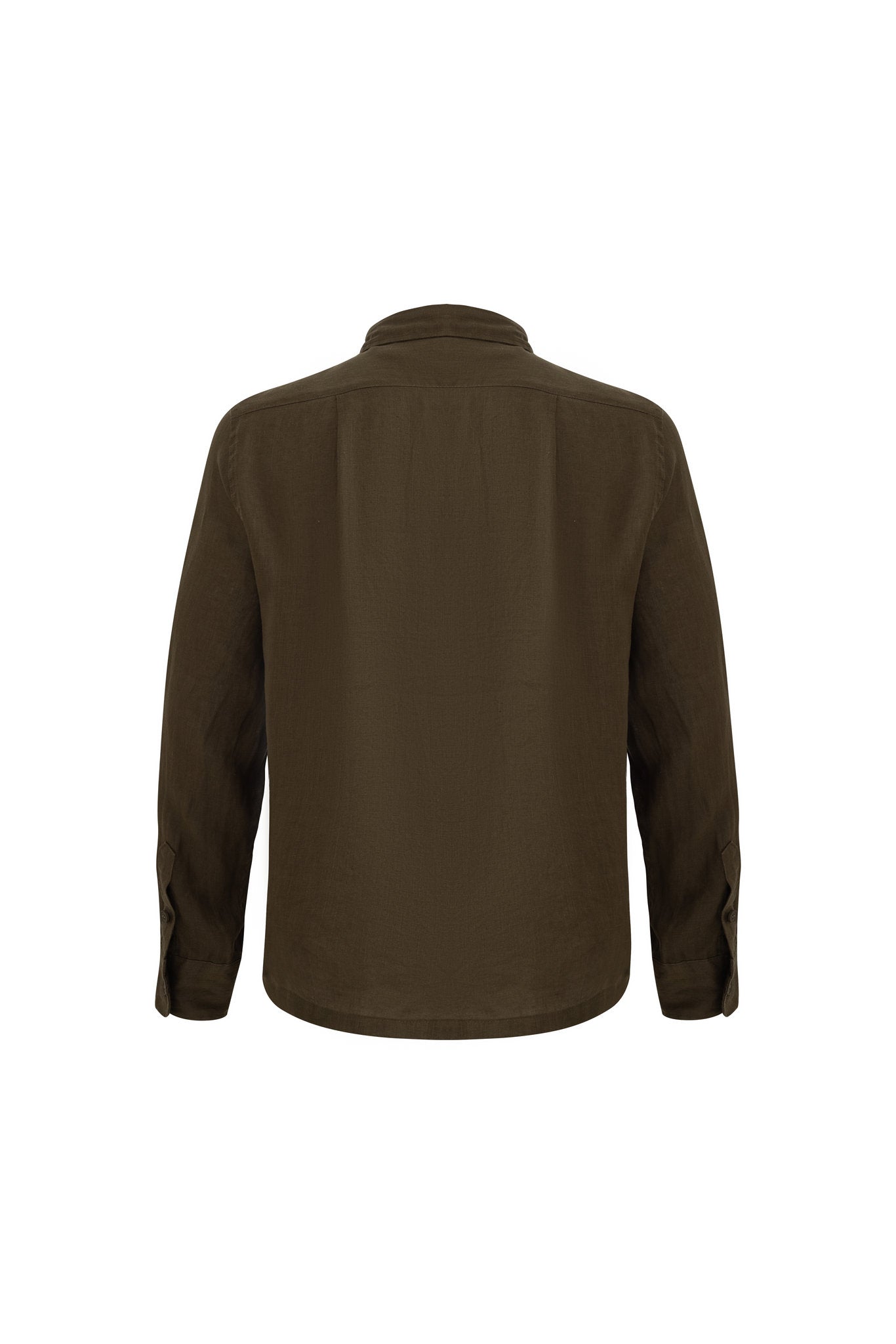 Linen Long Sleeves-Olive
