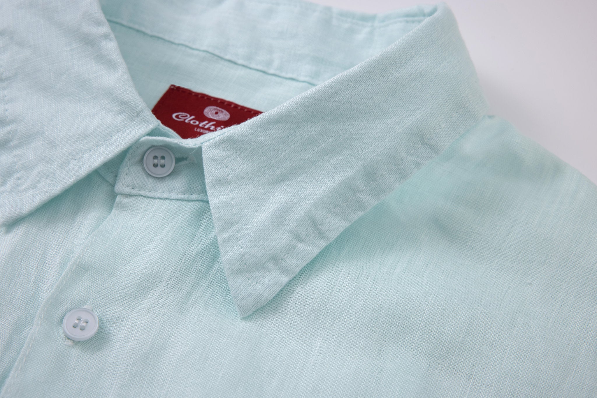 Linen Long Sleeves-Baby-Blue