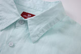 Linen Long Sleeves-Baby-Blue