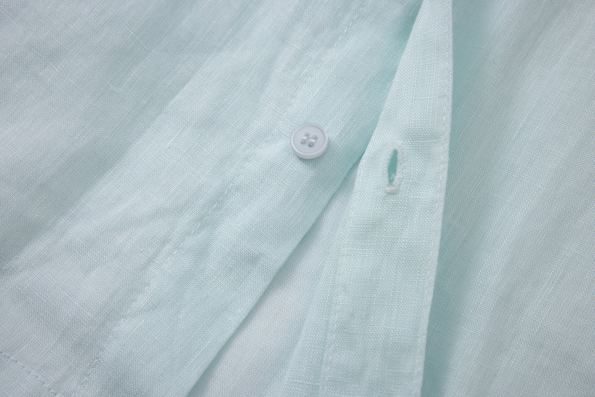 Linen Long Sleeves-Baby-Blue