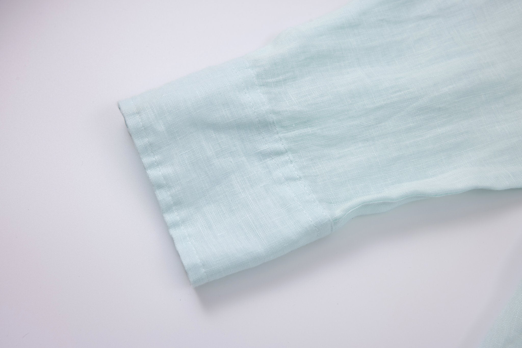 Linen Long Sleeves-Baby-Blue