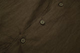 Linen Long Sleeves-Olive