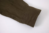 Linen Long Sleeves-Olive
