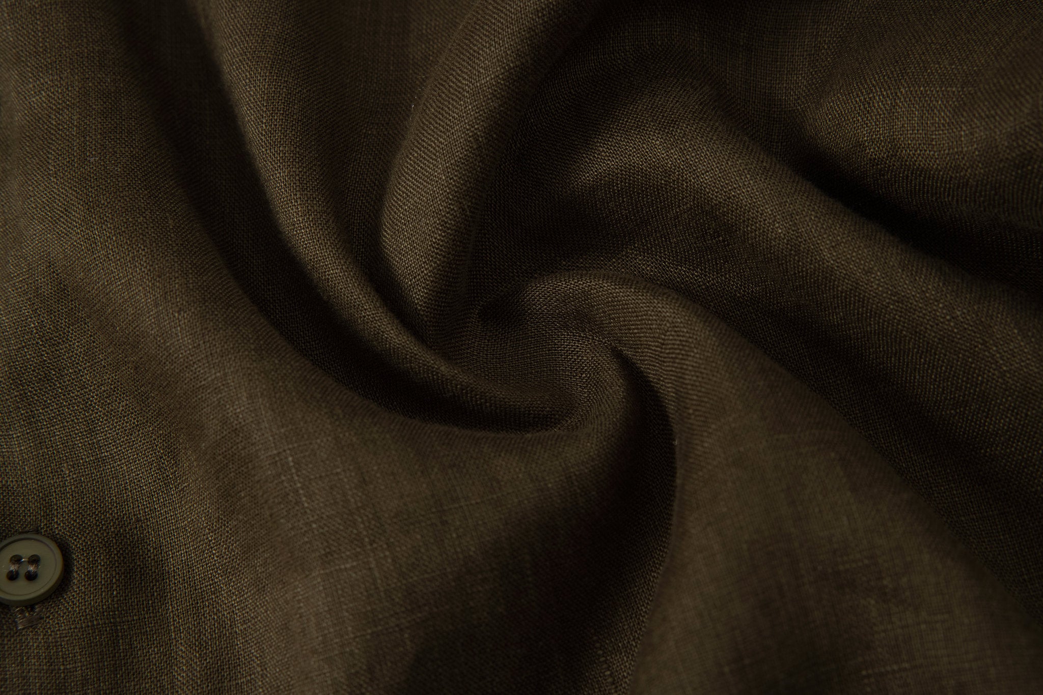 Linen Long Sleeves-Olive
