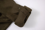 Linen Long Sleeves-Olive
