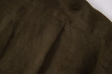 Linen Long Sleeves-Olive
