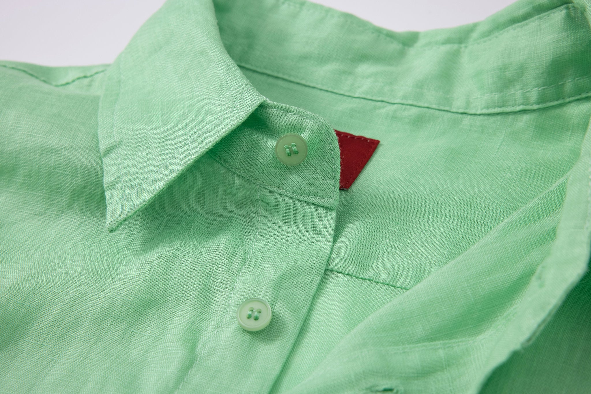 Linen Long Sleeves-Pastel-Mint