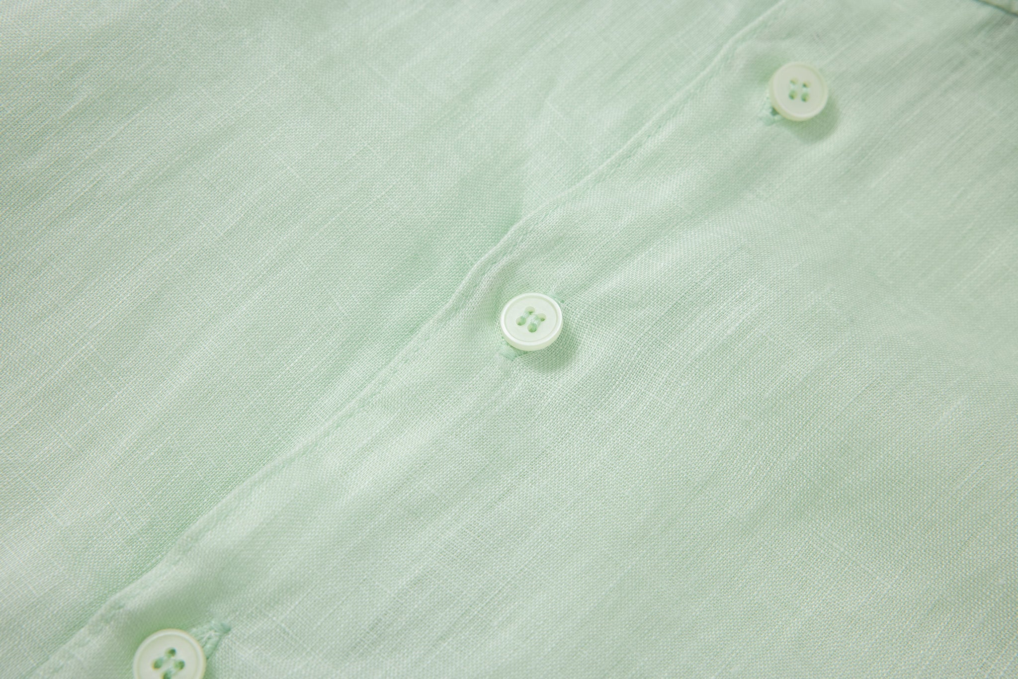 Linen Long Sleeves-Mint-Green × Linen Pants-Ivory — Combo Look