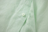 Linen Long Sleeves-Mint-Green