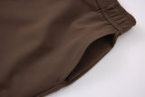 Nylon Pants-Brown