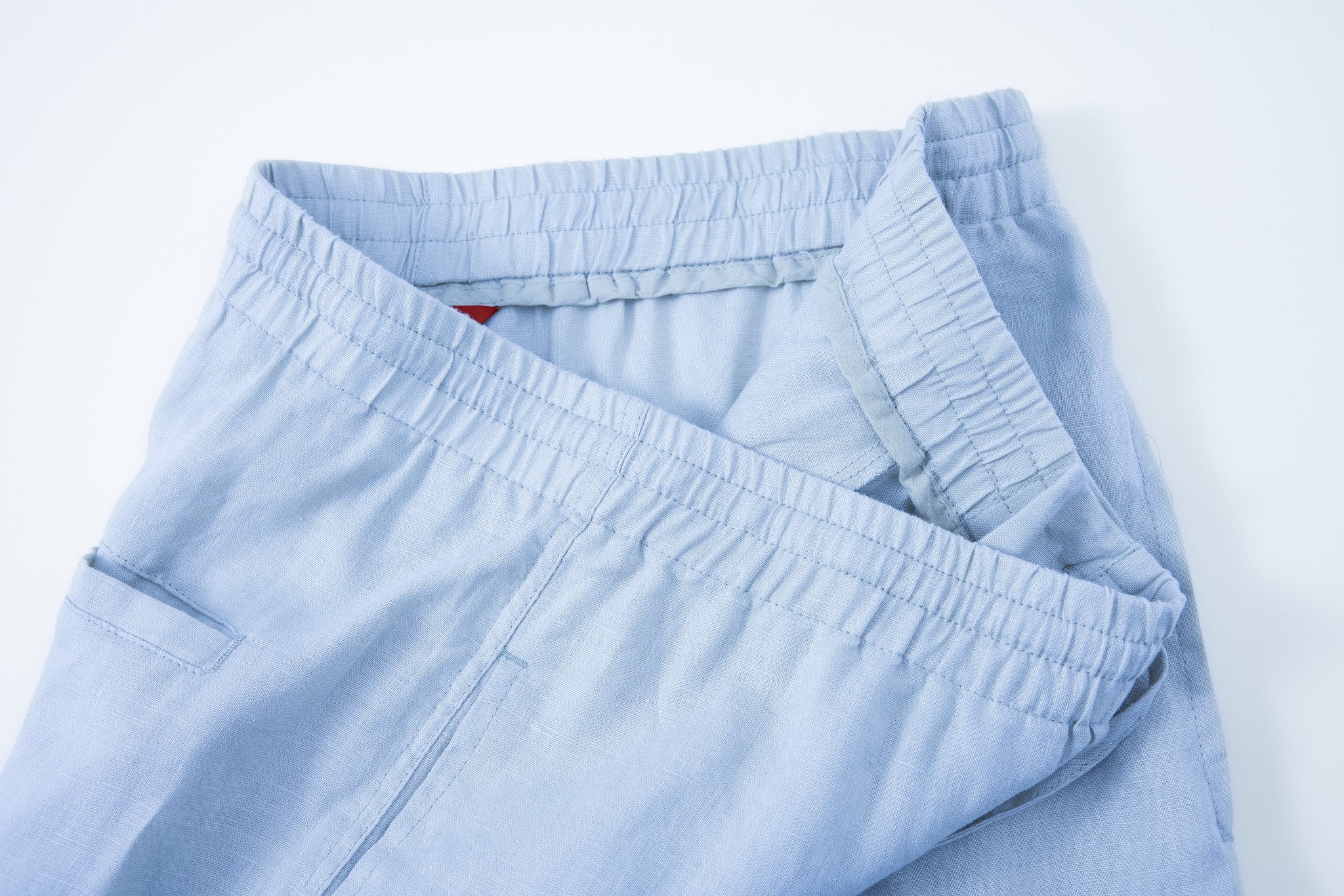 Linen Short-Ocean-Blue