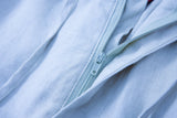 Linen Short-Ocean-Blue