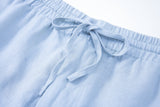 Linen Short-Ocean-Blue
