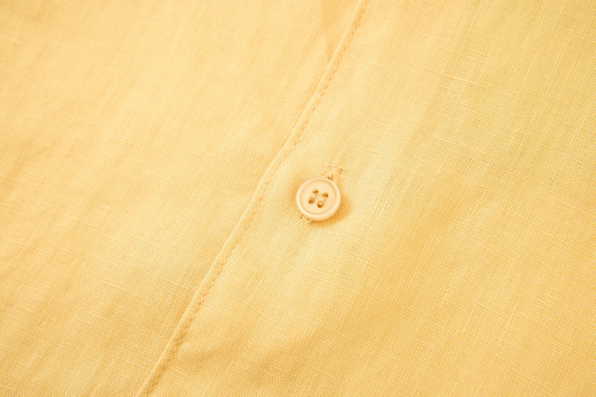 Linen Short Sleeves-Yellow