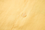 Linen Short Sleeves-Yellow