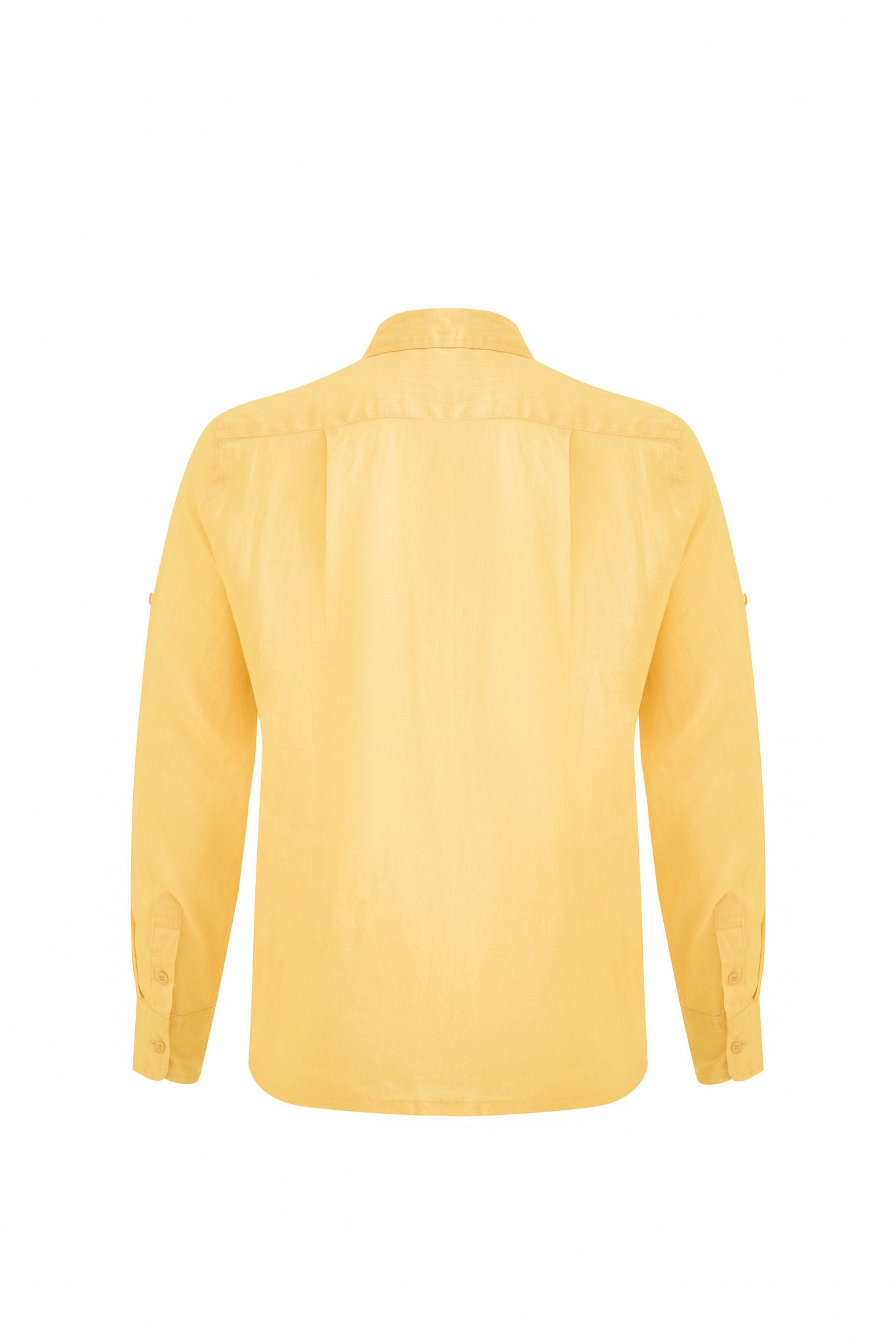 Linen Long Sleeves-Yellow