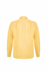 Linen Long Sleeves-Yellow