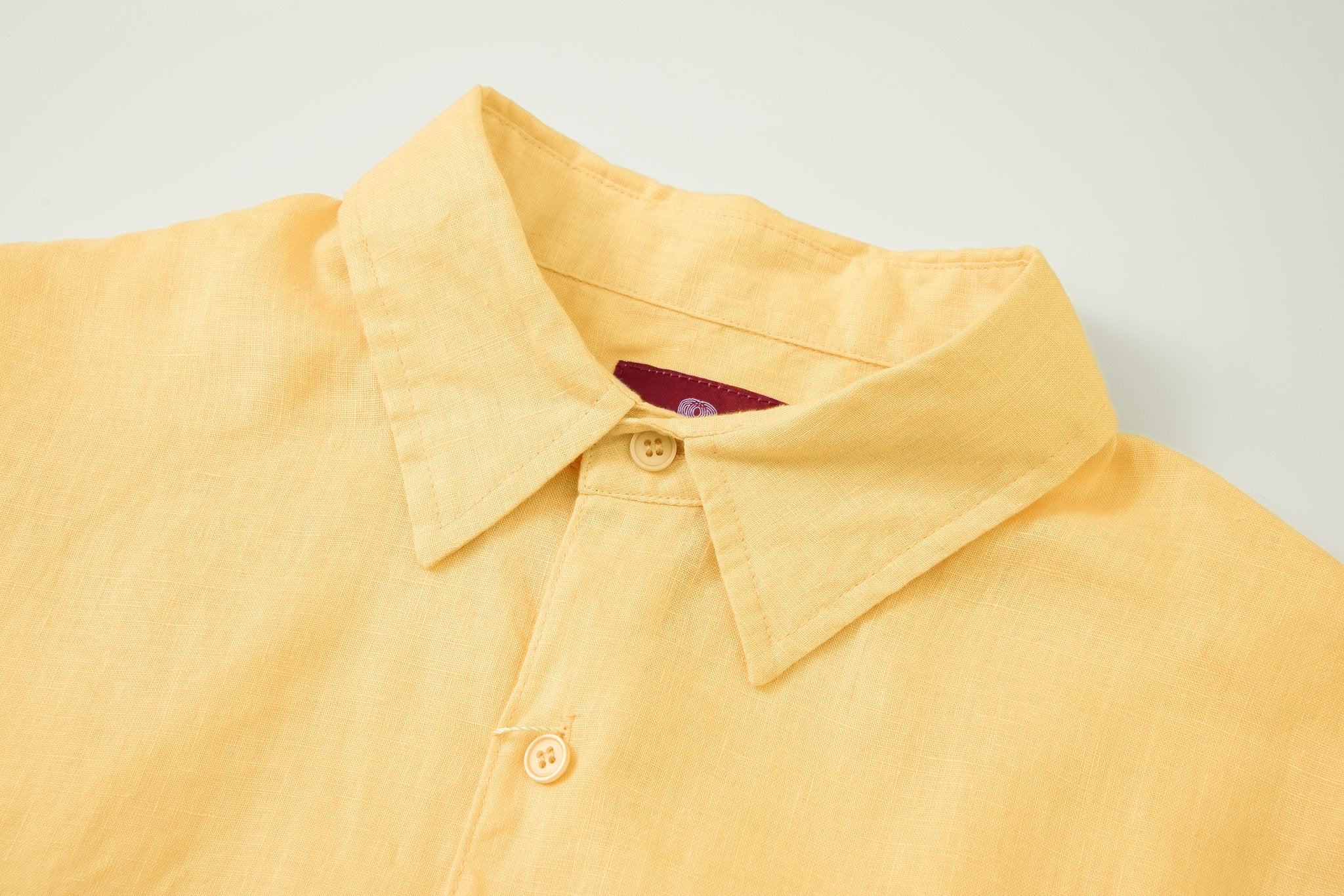 Linen Long Sleeves-Yellow
