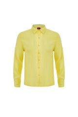 Linen Long Sleeves-Lemon-Yellow
