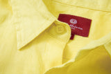 Linen Long Sleeves-Lemon-Yellow