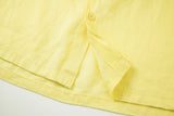 Linen Long Sleeves-Lemon-Yellow