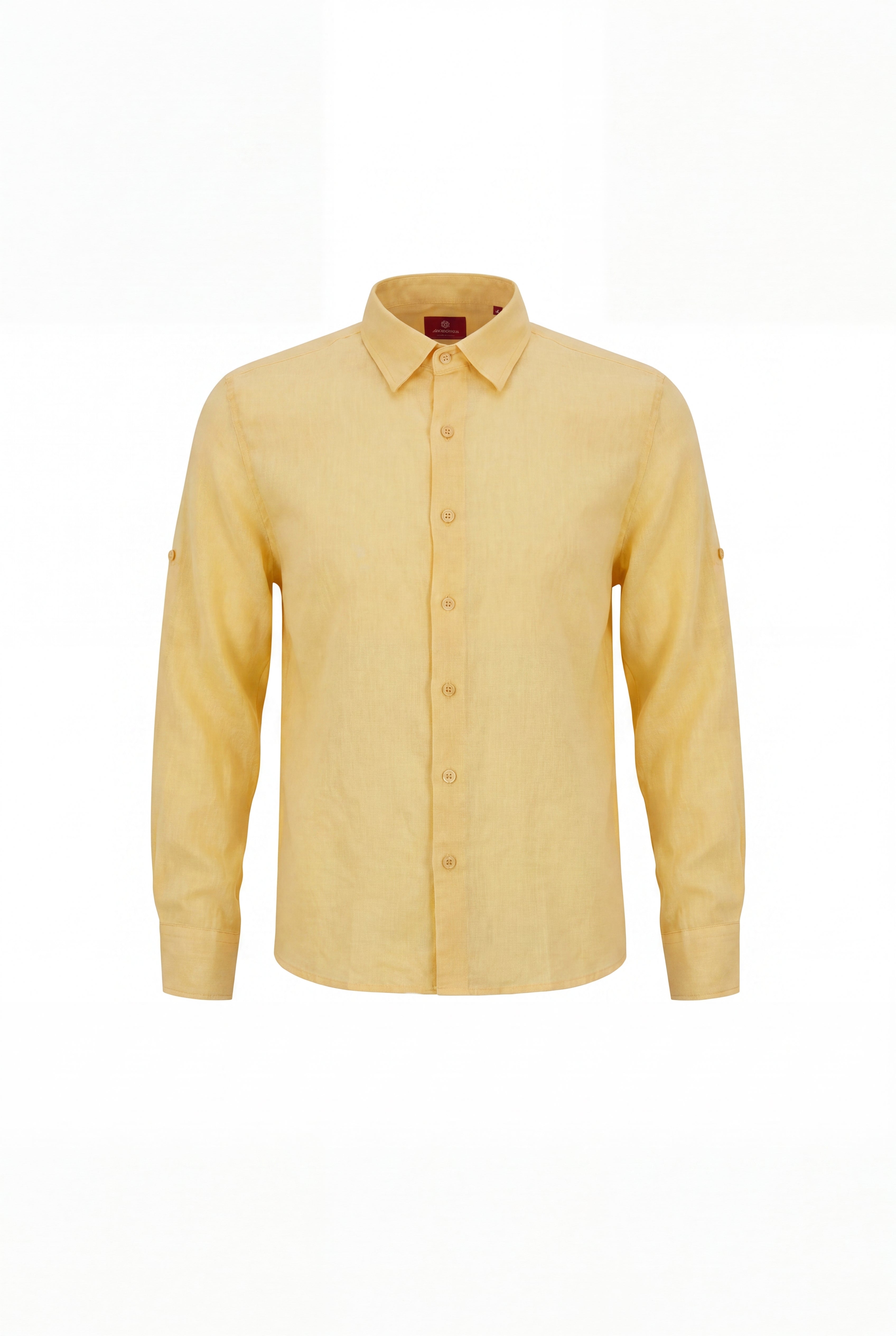 Linen Long Sleeve-Yellow
