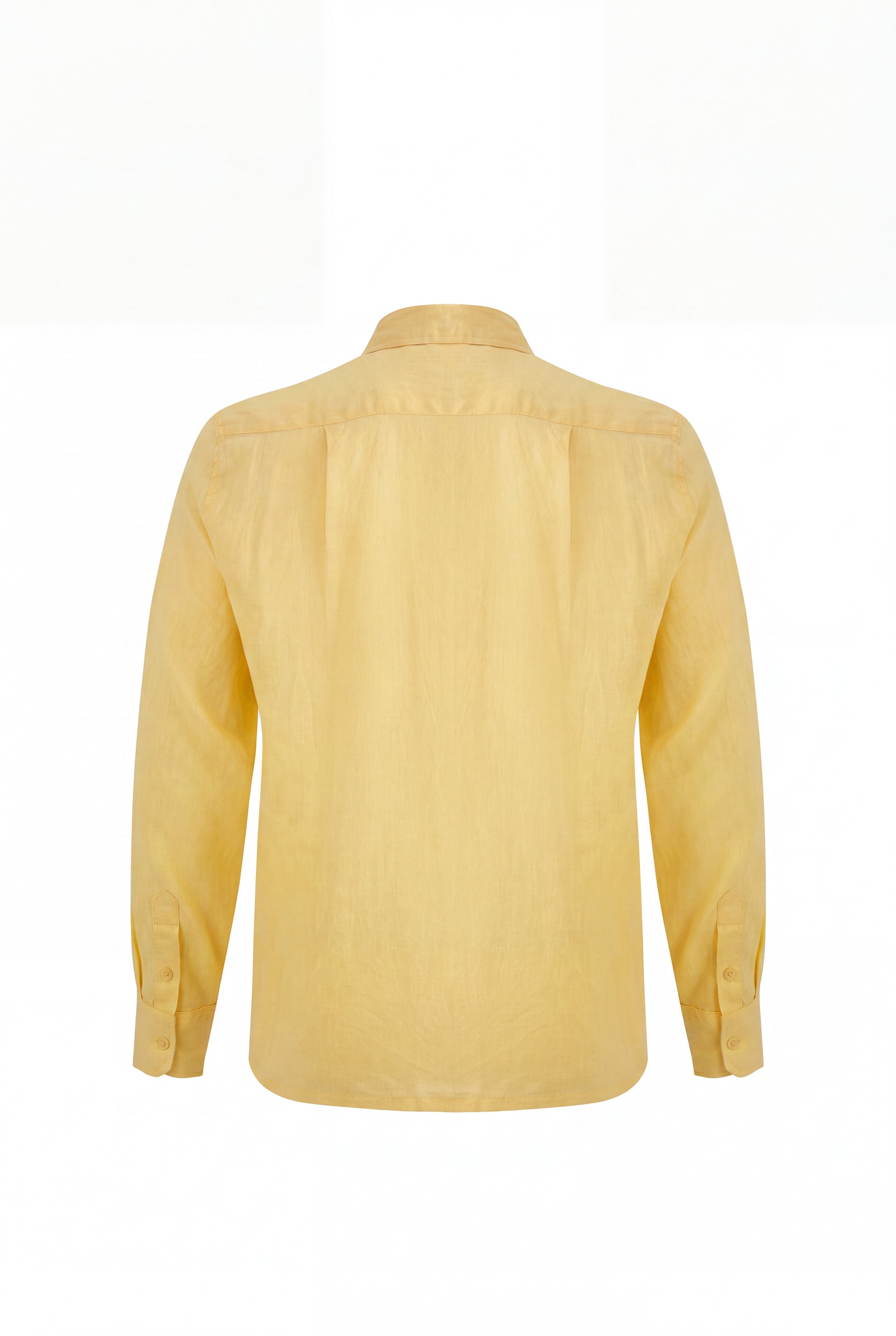 Linen Long Sleeve-Yellow