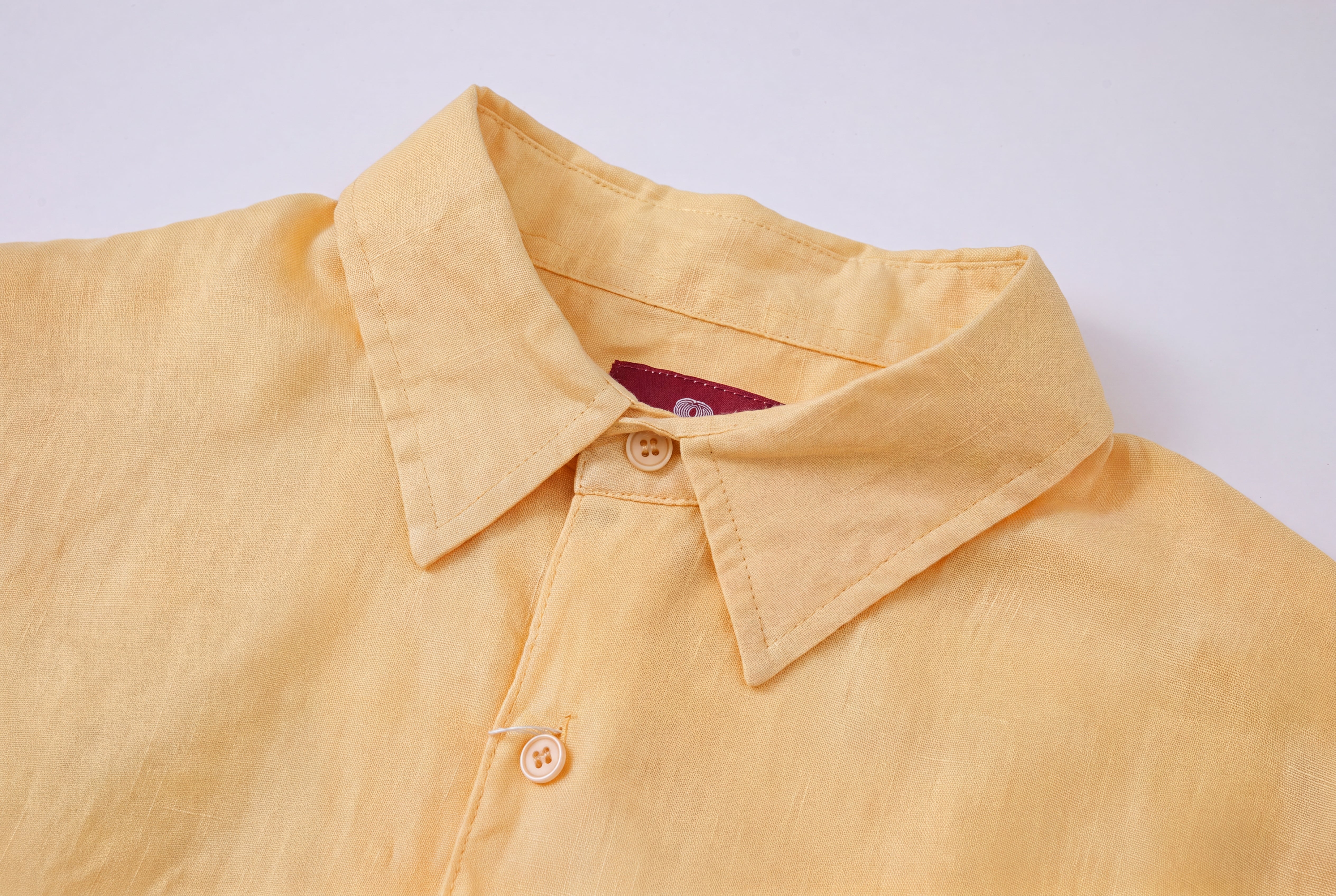Linen Long Sleeve-Yellow