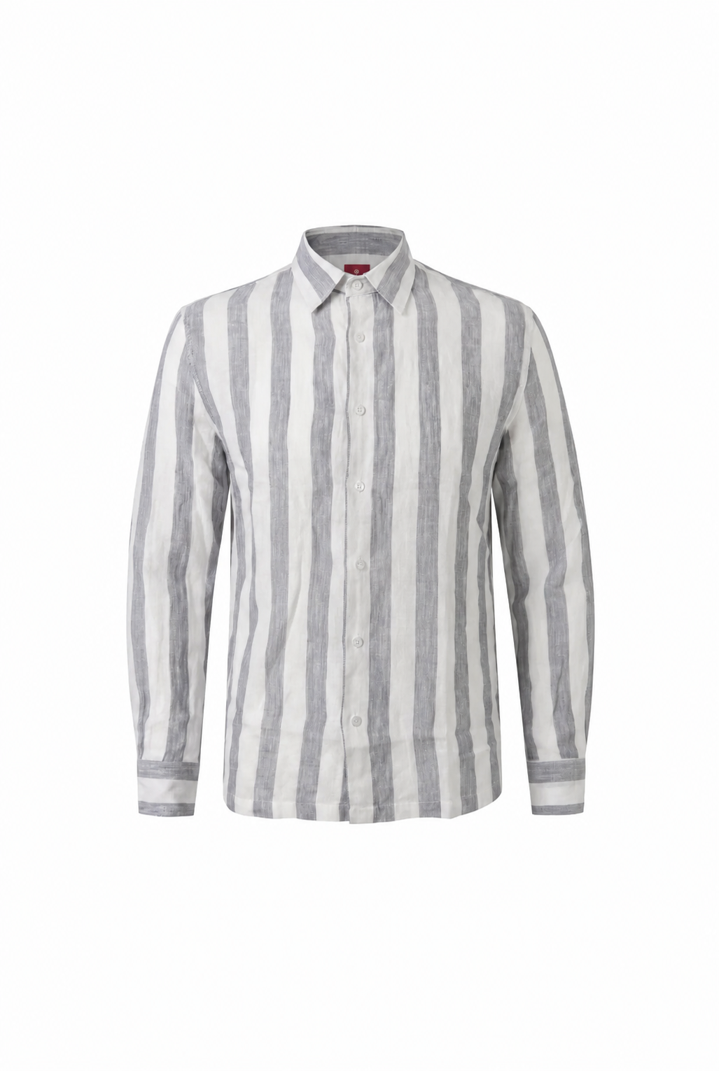 Linen Long Sleeves / stripe-GRAY/WHITE
