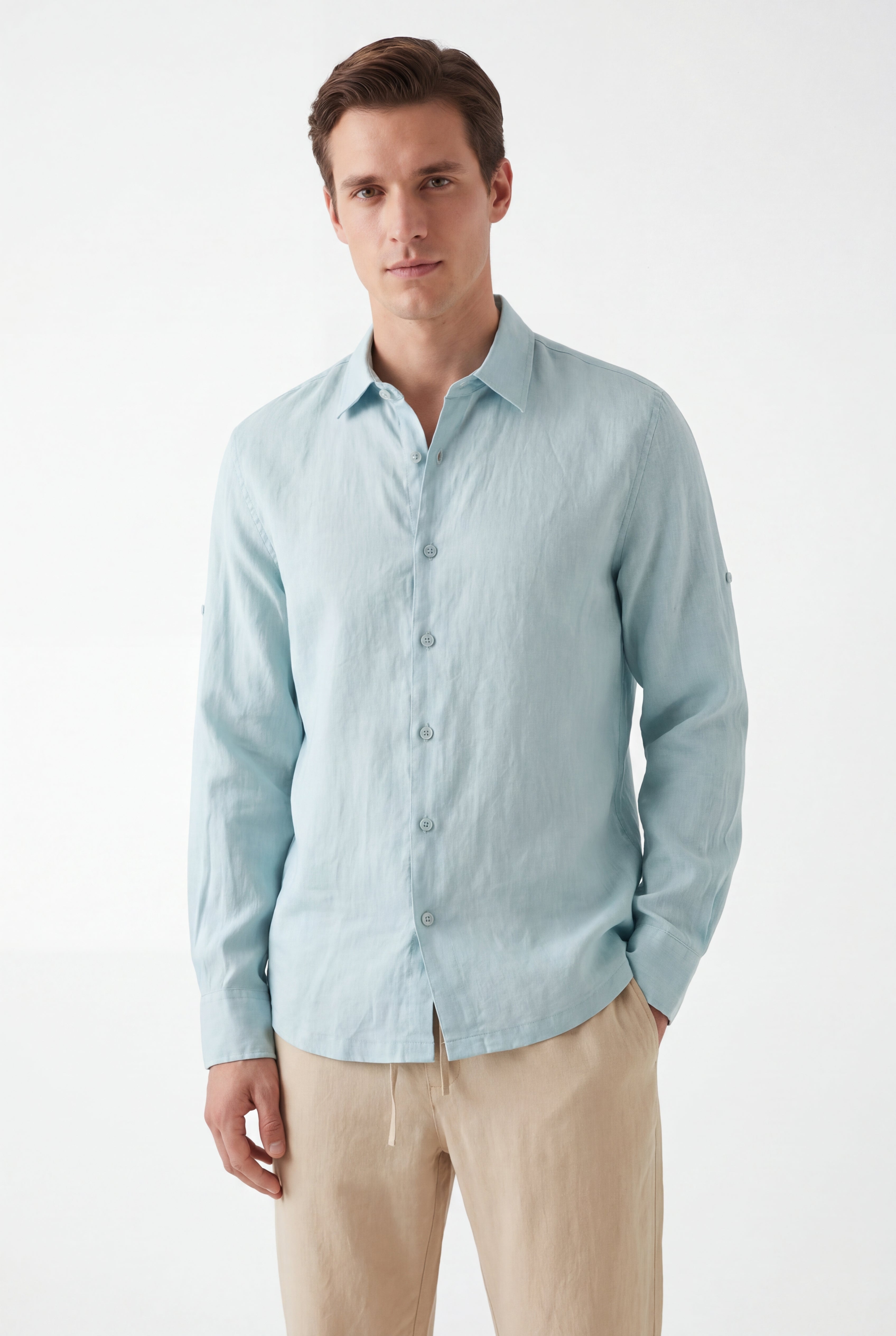 Linen Long Sleeves-Tiffany