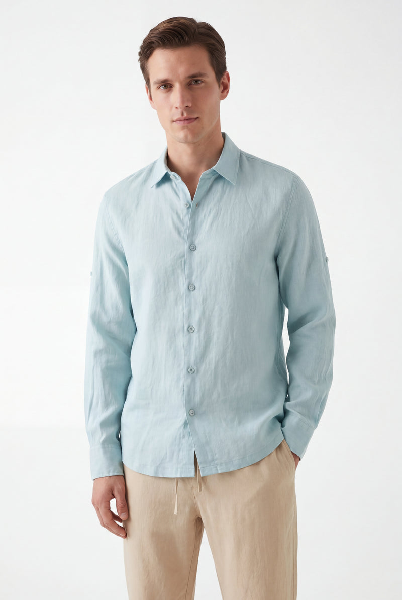 Linen Long Sleeves-Tiffany