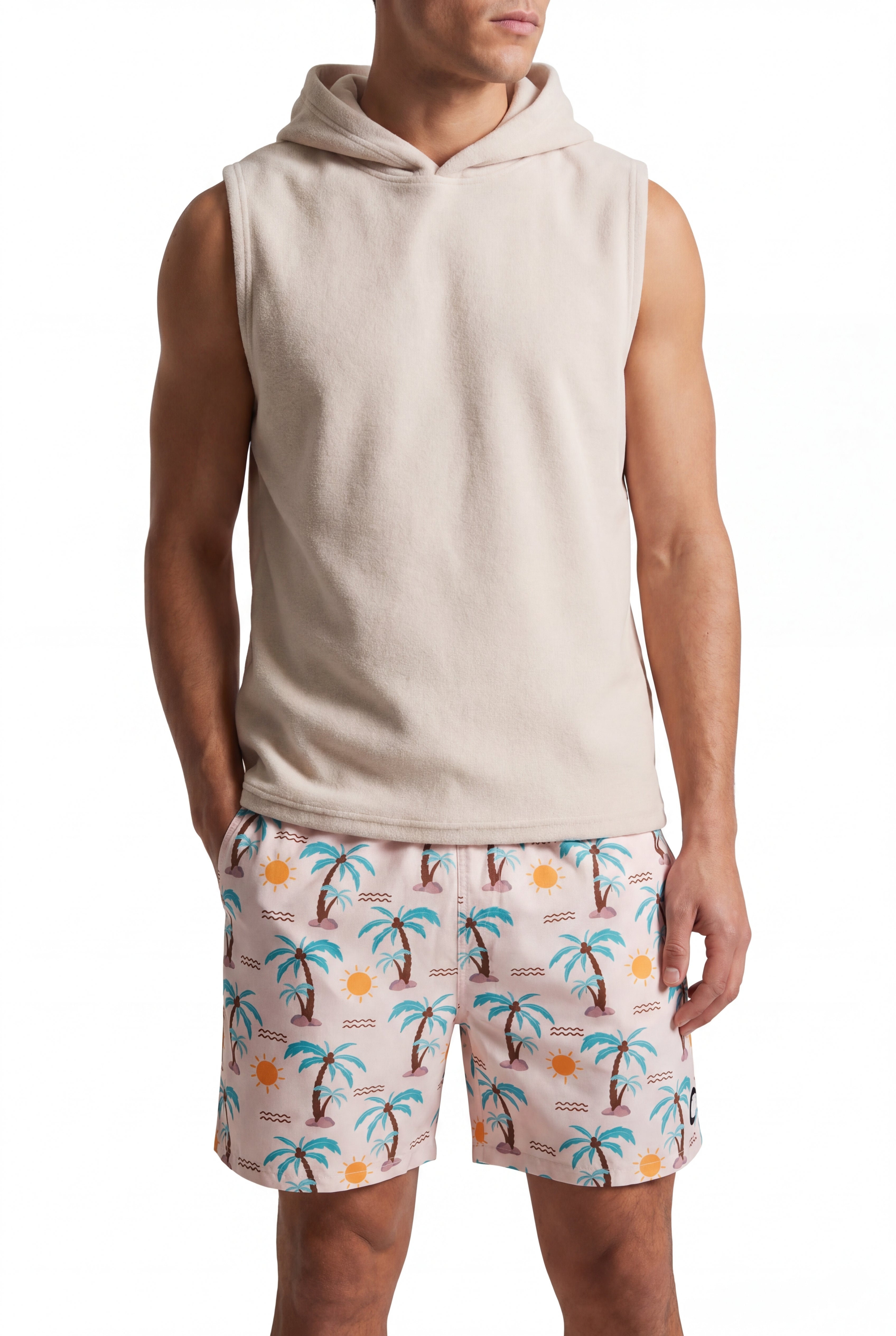 Swimming shorts-Summer-Palms