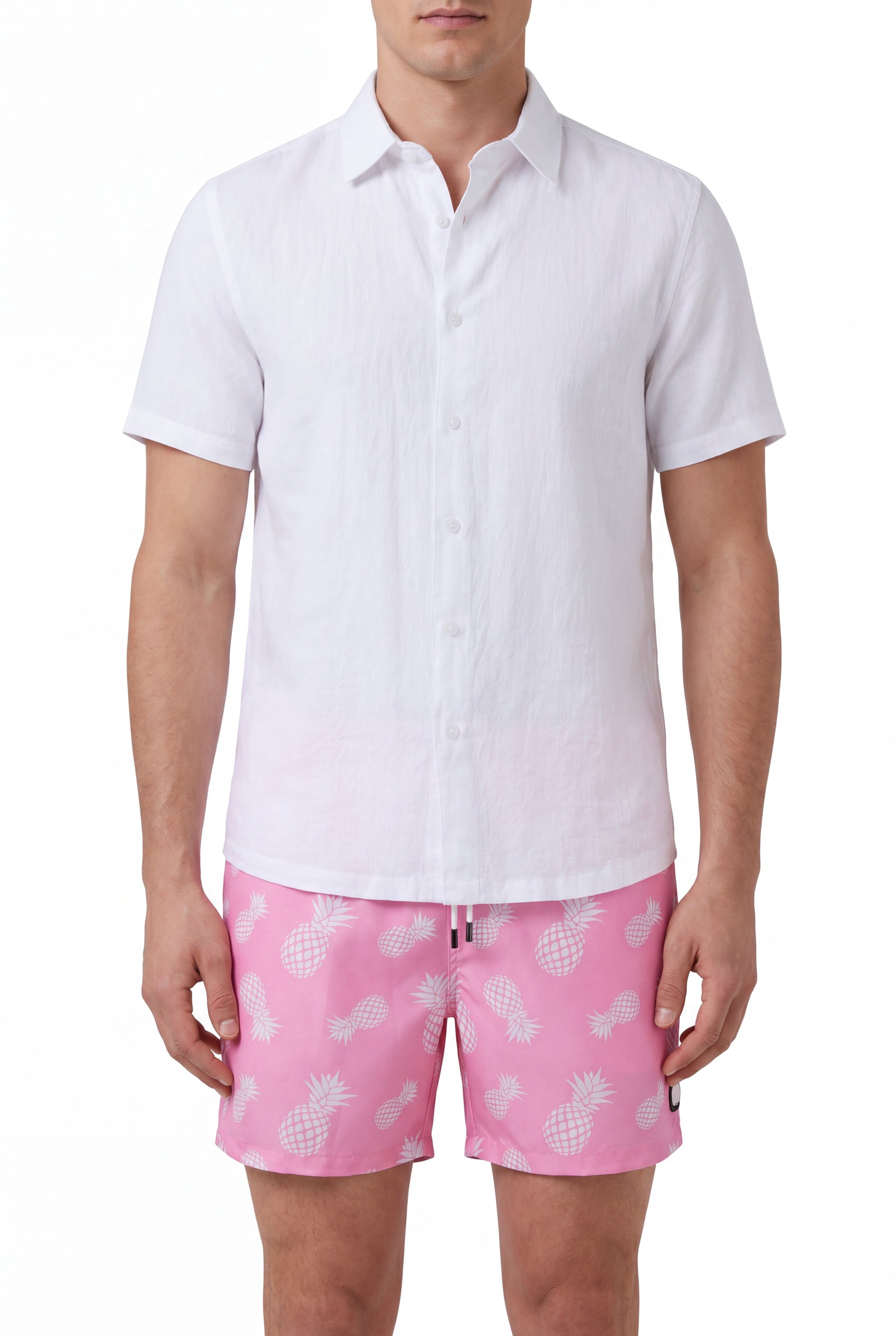 Swimming shorts-Pineapple-Teal-Pink