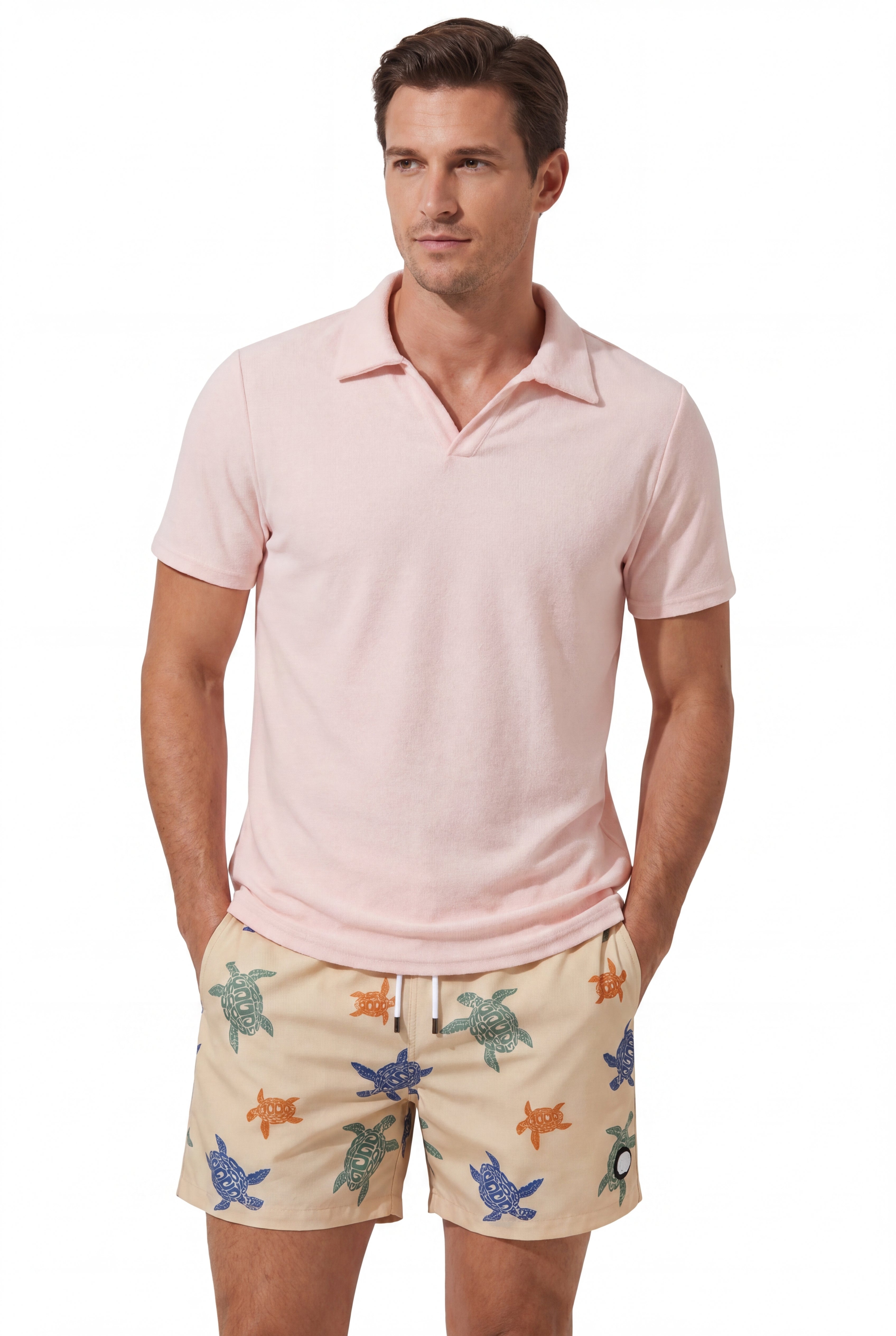 Swimming shorts-Sand-Turtle-Beige