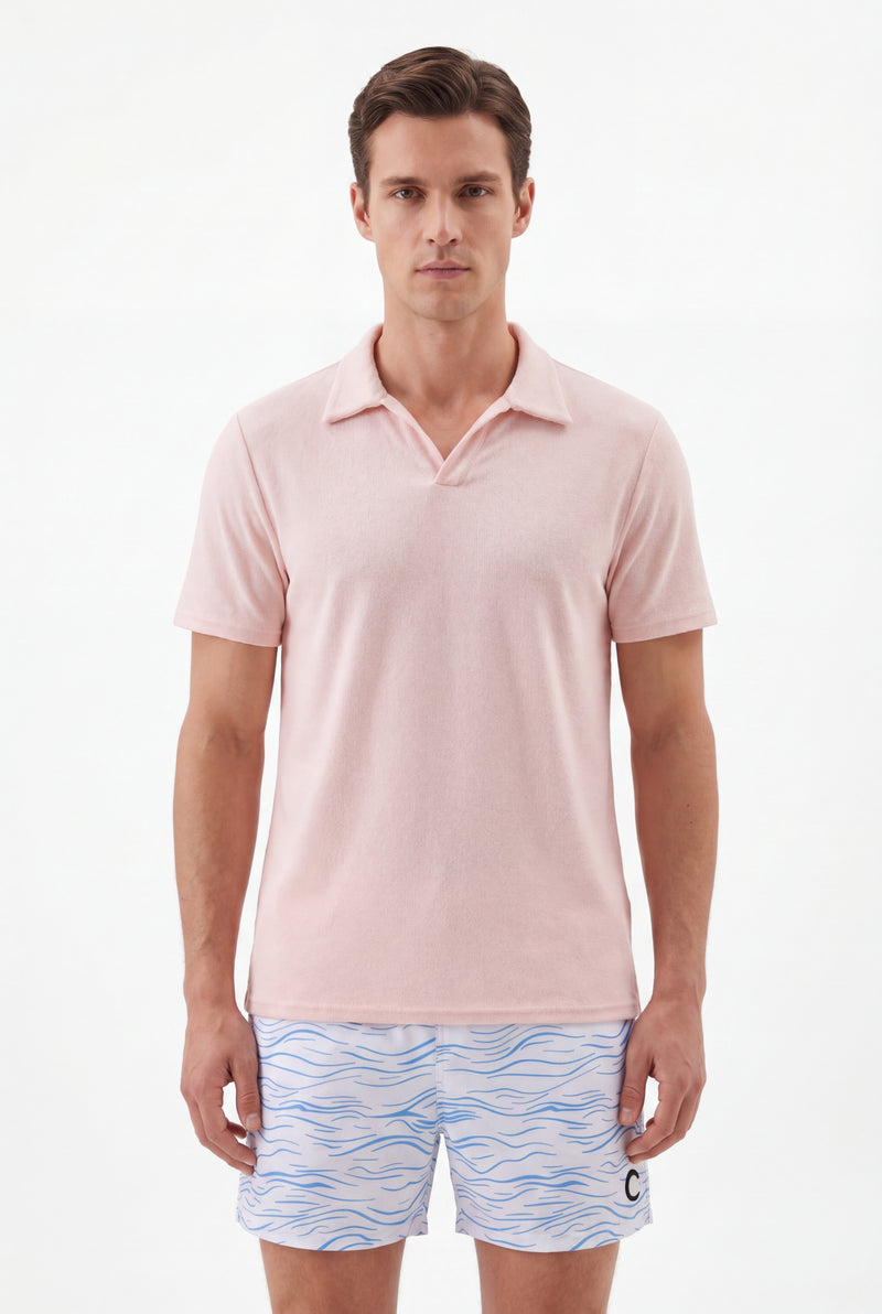 Swimming shorts-Waves-Babyblue
