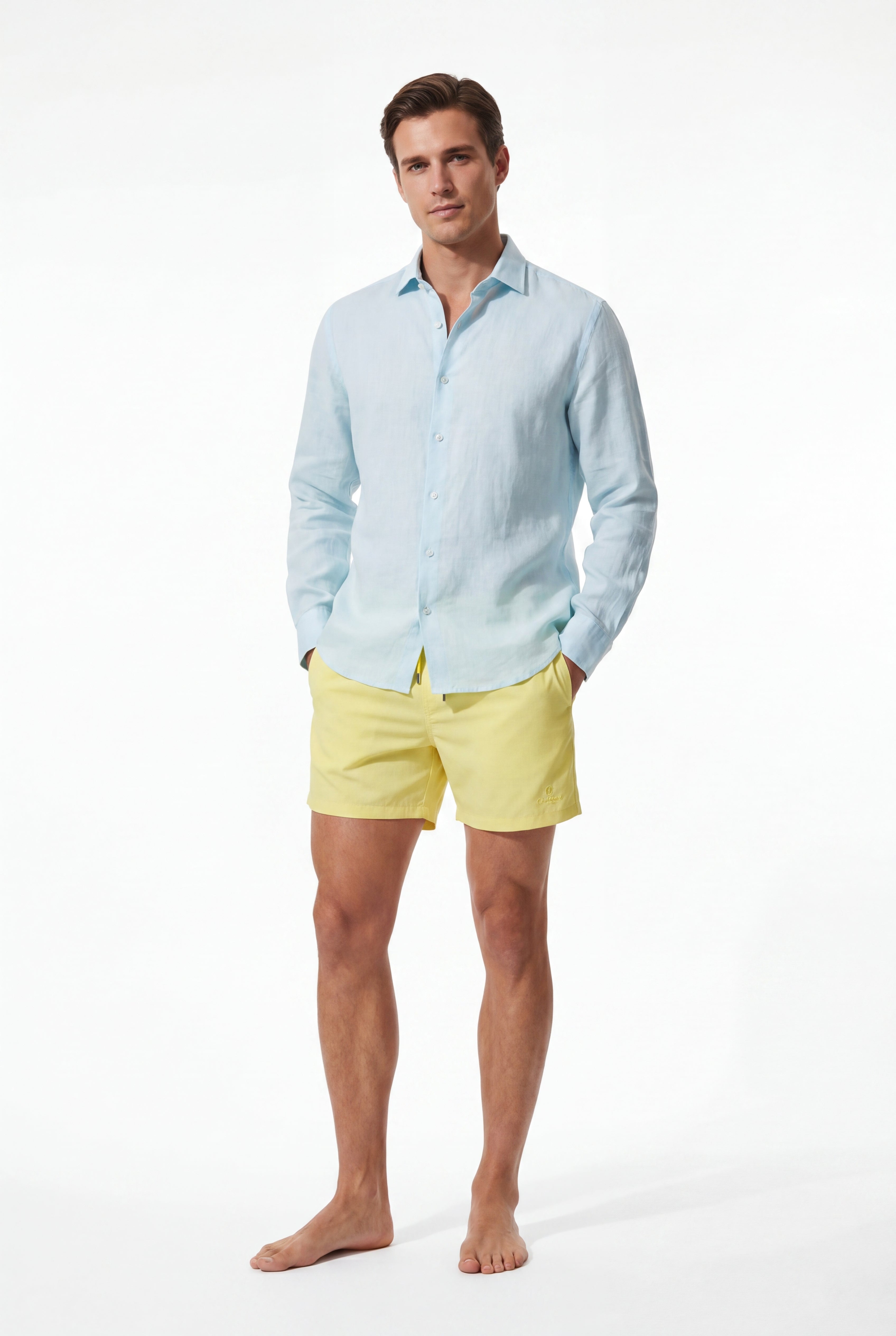 premium swimming shorts-Marigold