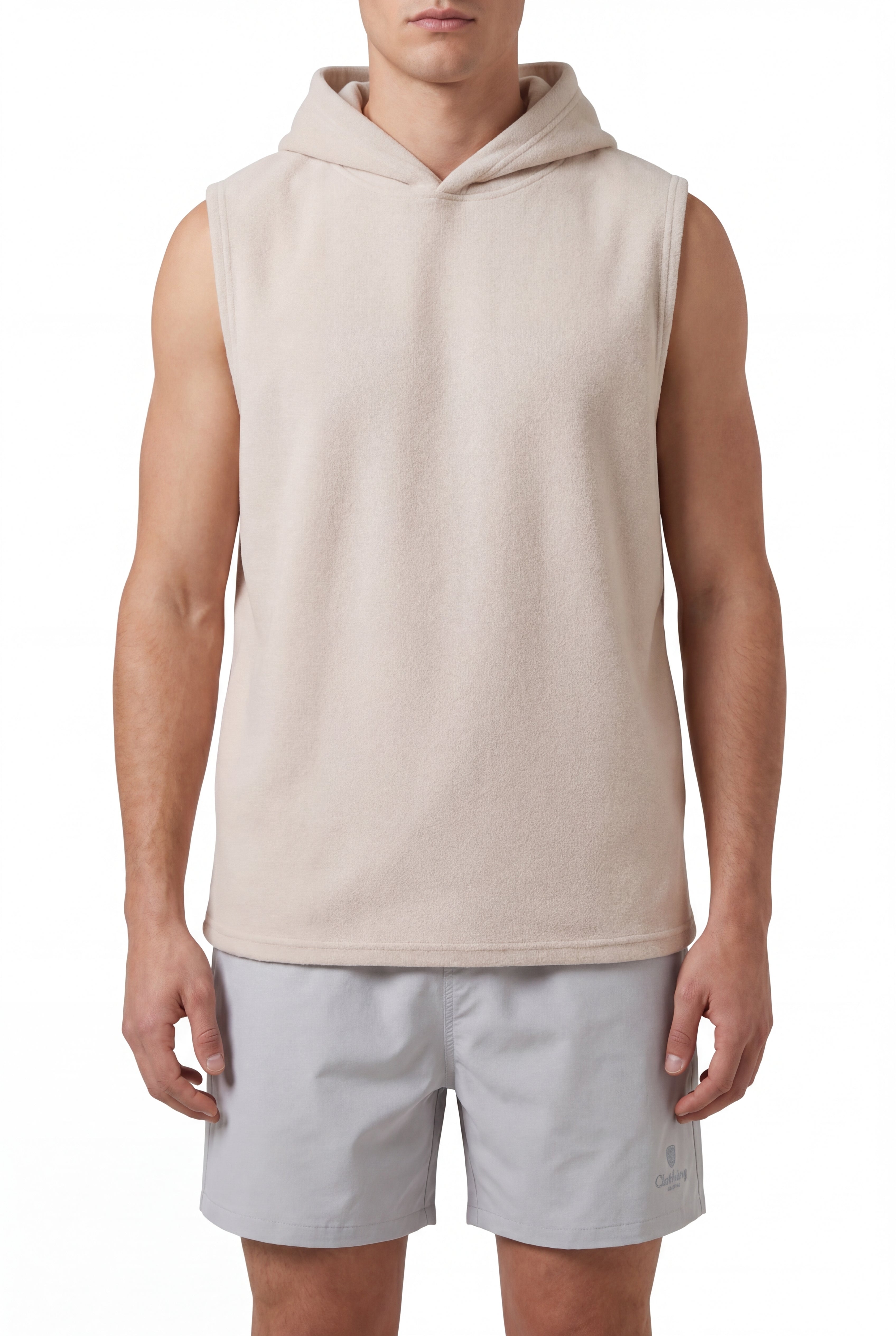 premium swimming shorts-Mist-Gray